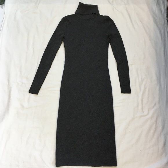Antonio Melani Grey Long Sleeve Turtleneck Sweater Dress, XS - Picture 5 of 8